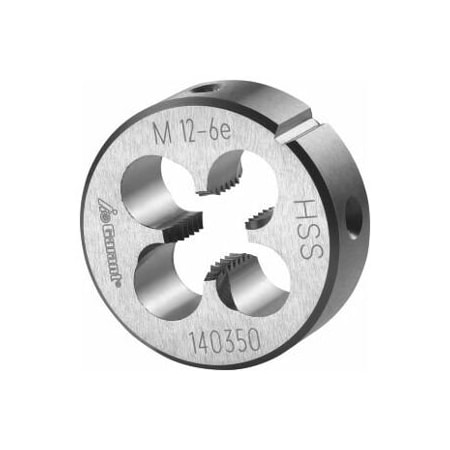 Garant M12X1.75 HSS Round Die, Closed/Pre-Slit Form 140350 M12